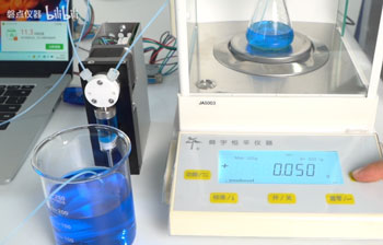 工業注射泵重復灌裝精度演示